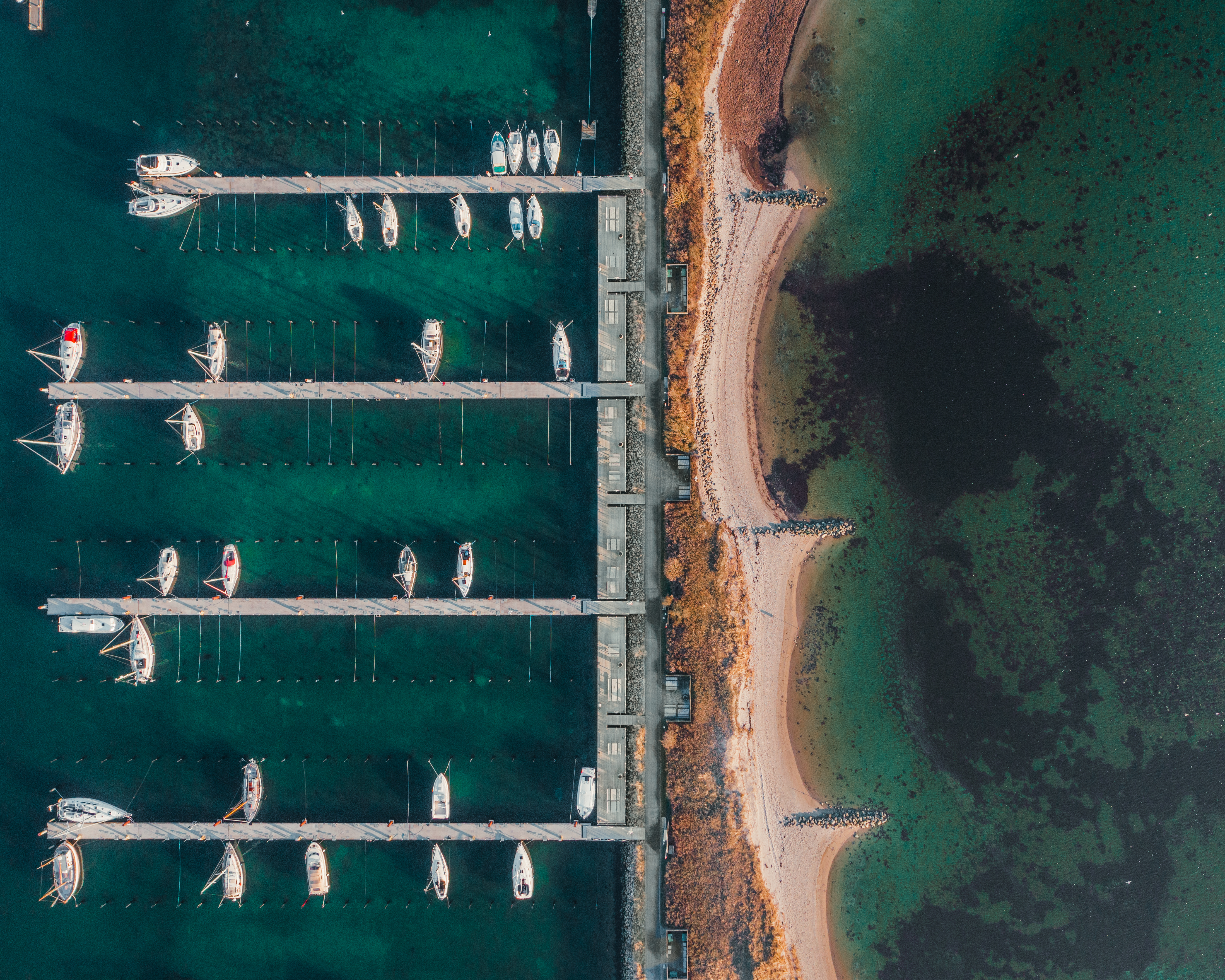Både i Bogense Havn og Marina